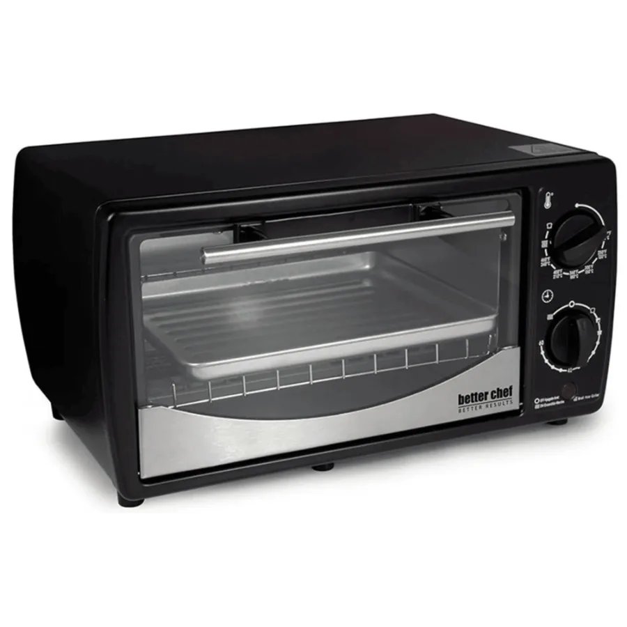 

Better Chef 9L Toaster Oven Broiler with SlideOut Rack and Bake Tray