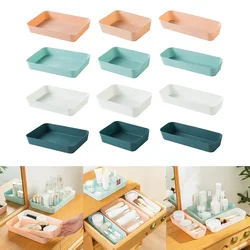흰색 보관 트레이 서랍 칸막이 보관함, 주방 식기 화장품 정리함, 작은 보관 잡화 상자, 1pc