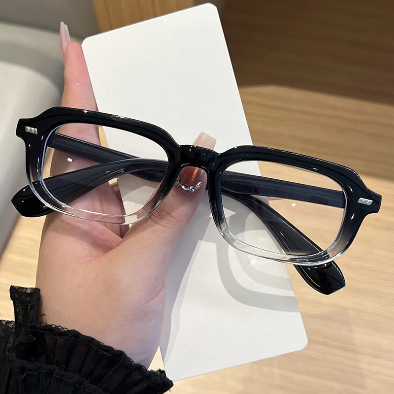 3 Stück Classics Hochwertige quadratische Brillengestelle Damen Kleiner Rahmen Klares blaues Licht Brillen Herren Trendiger optischer Rahmen Unisex