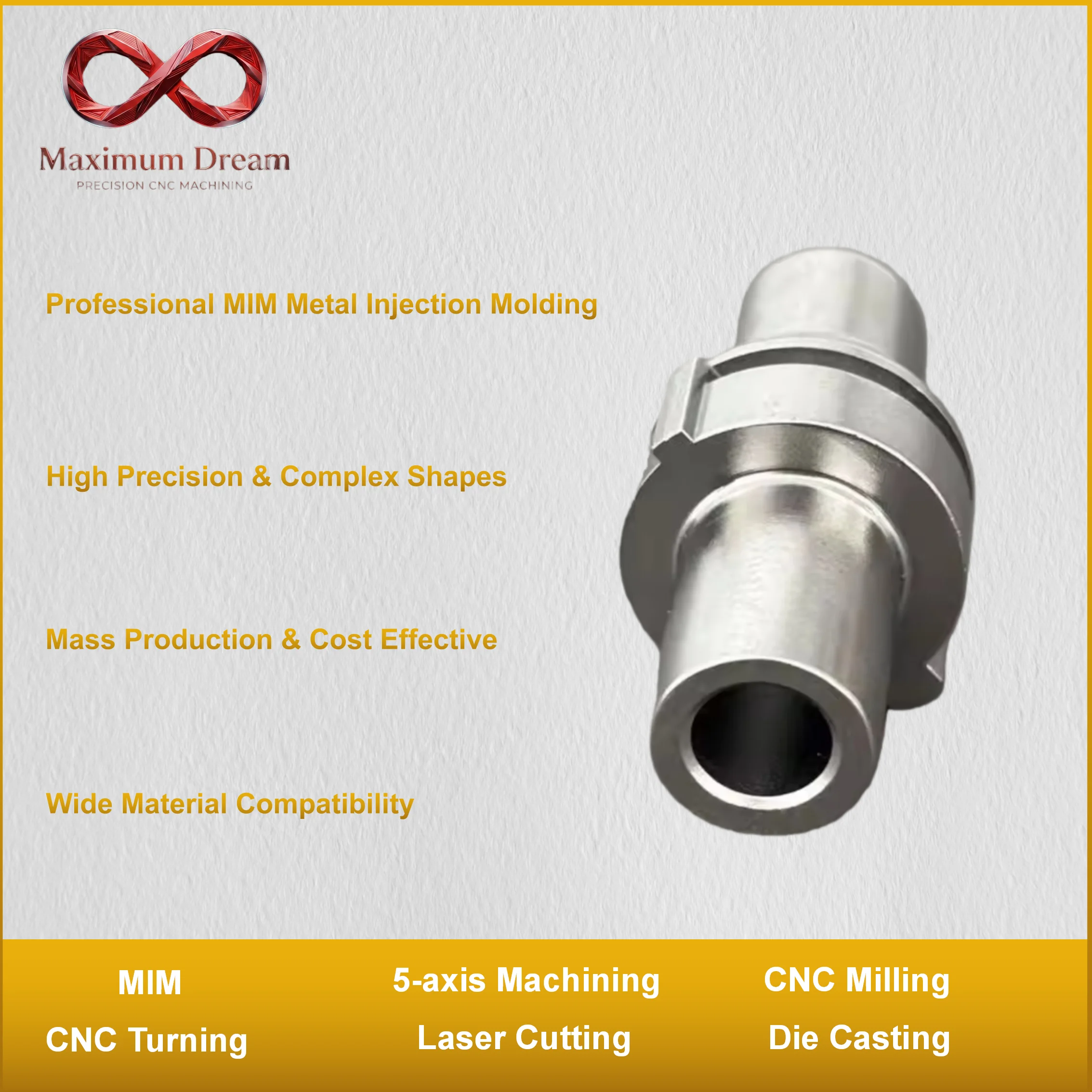 

Custom MIM Metal Injection Molding Service Stainless Steel Sintered Parts for Medical Automotive Electronics