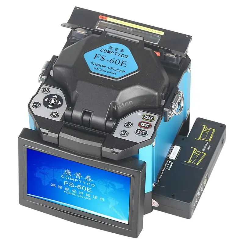 FS-60E Optical Fiber Fusion Splicer FTTH Fiber Optic Welder Splicing Machine better than Signalfire AI-8C