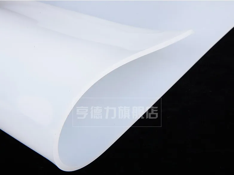 Silicone rubber sheet 500*500mm Clear Translucent Plate Mat High Temperature Resistance 100% Virgin Silikon Rubber Pad