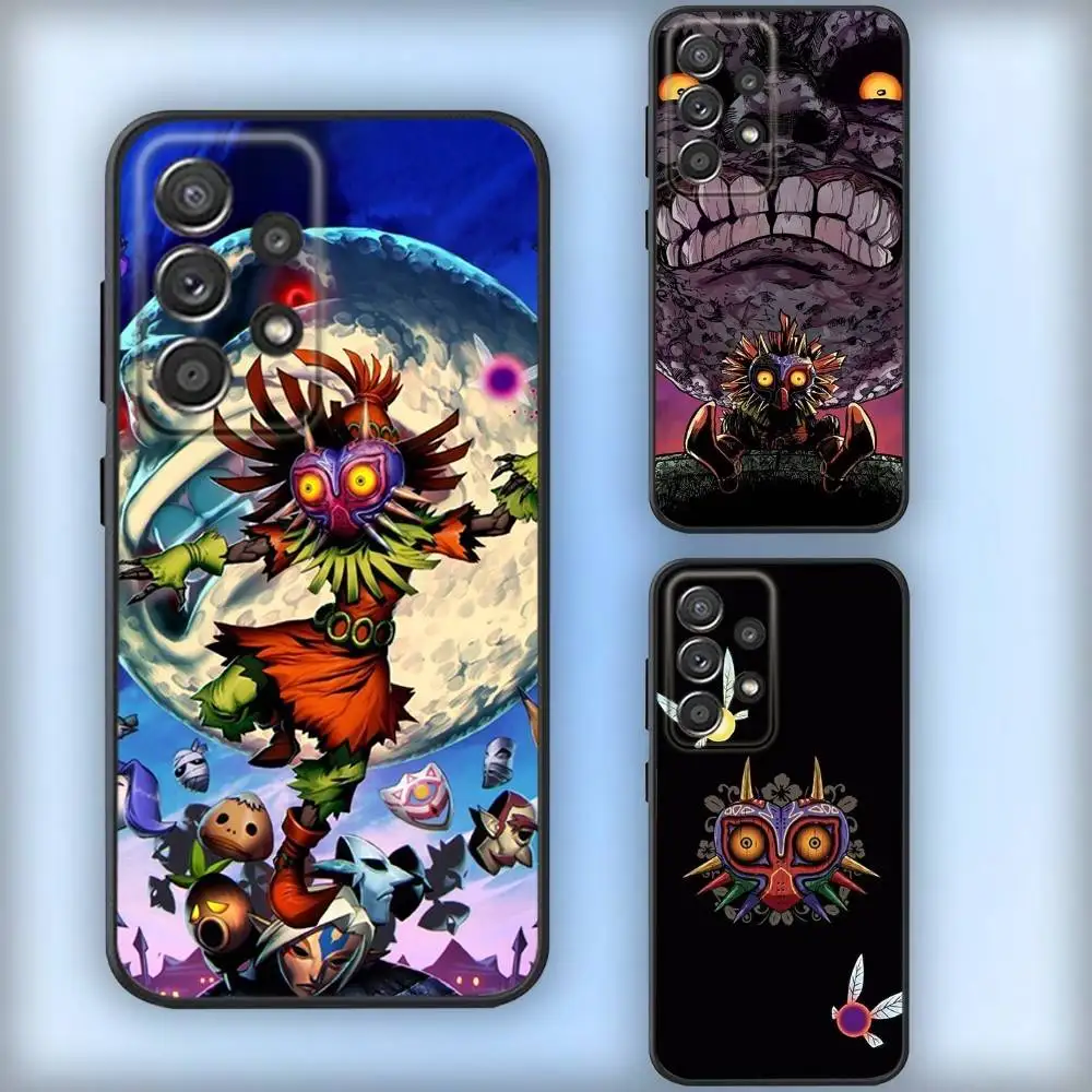 

Z-Zeldas M-Majoras-Mask-ks Phone Case For Samsung S25,S24,S21,S22,S23,S30,Ultra,S20,Plus,Fe,Lite,Note,10,9,5G Black Cover