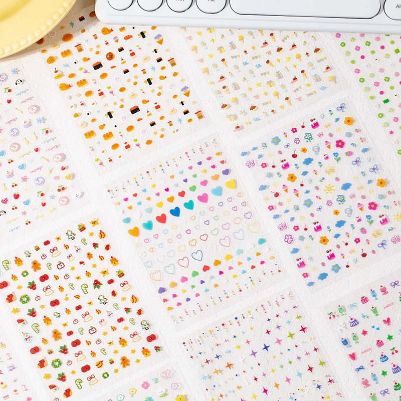 Picture 7: 32 sheets Cute Cartoon Handbook Sticker Book Student DIY Diary Decorative Scrapbooking Journals Back School Stationery Supplies