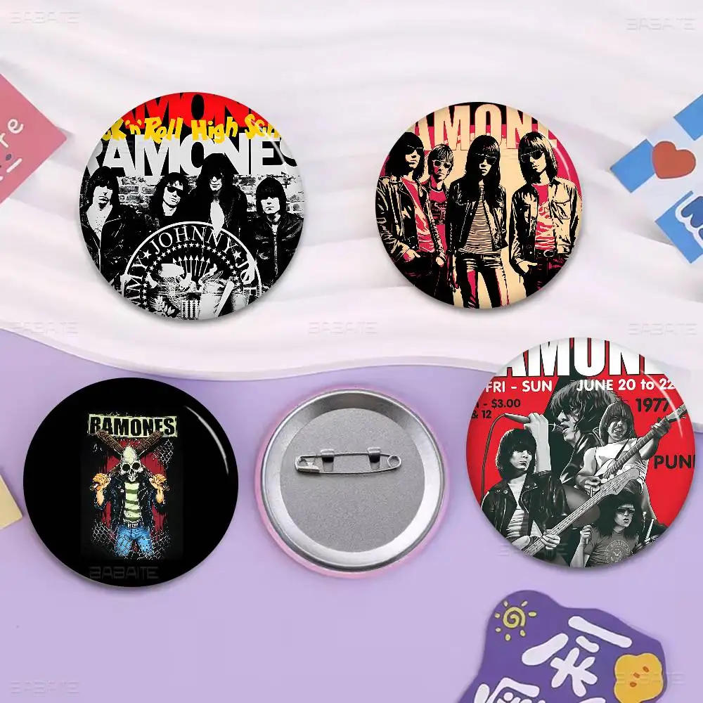 Punk Triads Rock Band R-Ramones 32/44/58MM Customizable Button Pins Cute Funny Creative Badge Jewelry Decor Gifts for Friends