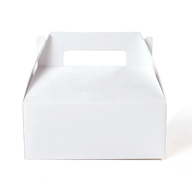 Scatole per timpano grandi da 10 pezzi scatole regalo bianche con manici scatole da forno scatole