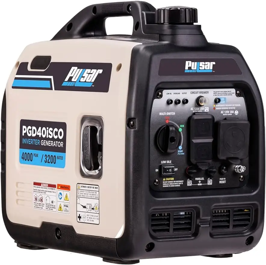 Ultra Light Quiet 4000W Portable Gas Inverter Generator