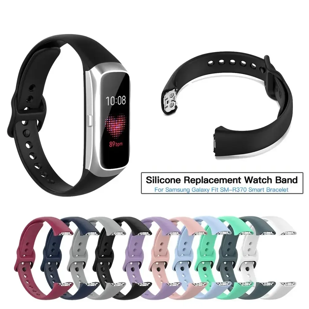 

Replacement Bracelet For Samsung Galaxy Fit SM-R370 Band Breathable Soft Silicone Watchband Stra WristBand For Galaxy Fit R370