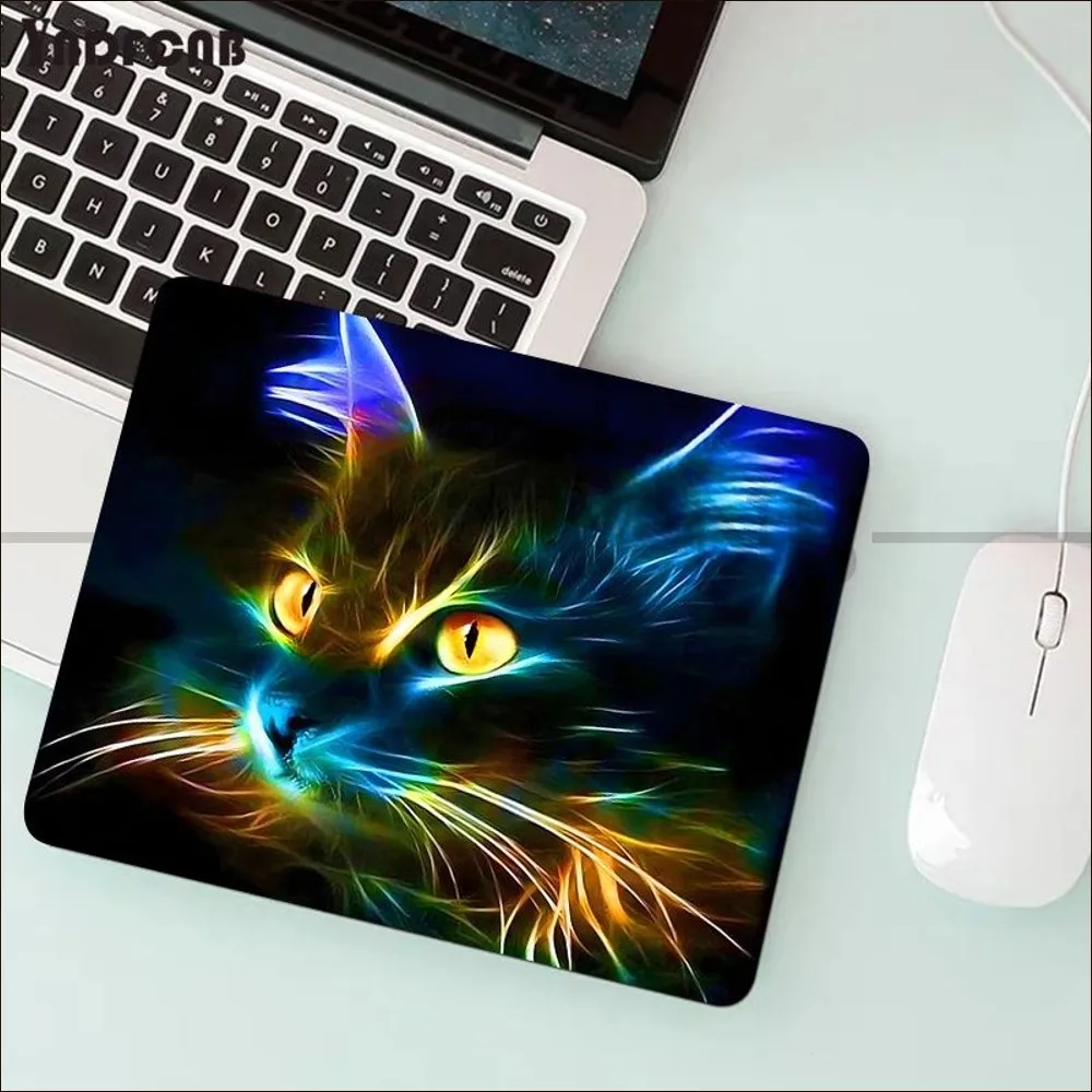 Souris de jeu en forme de tête de chat mignon, 25x29cm, design cool, accessoire de décoration pour clavier de bureau