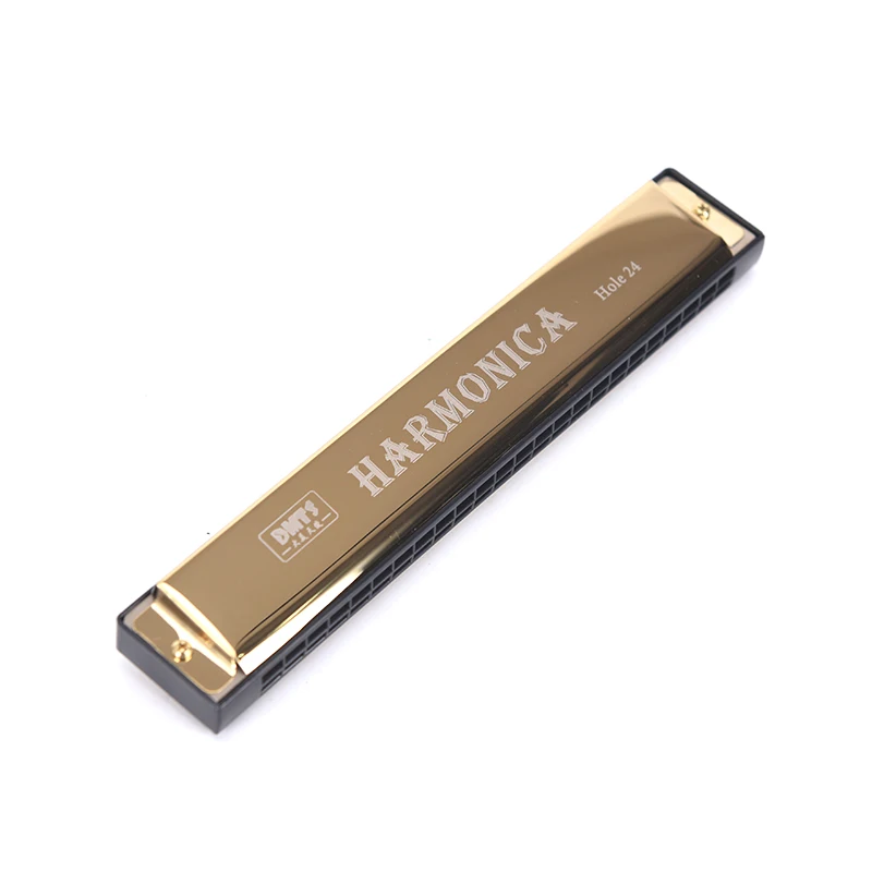 1pc Professional 24 Hole Harmonica Mouth Metal Organ for Beginners Musical Instruments Harmonica Harp Harmonium Blues