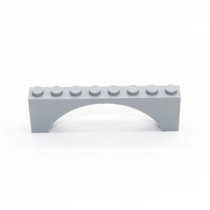 MOC Compatible with 16577 Brick Arch 1x8x2 Raised Bridge DIY Enlighten Building Block Assembles Particles Constructions