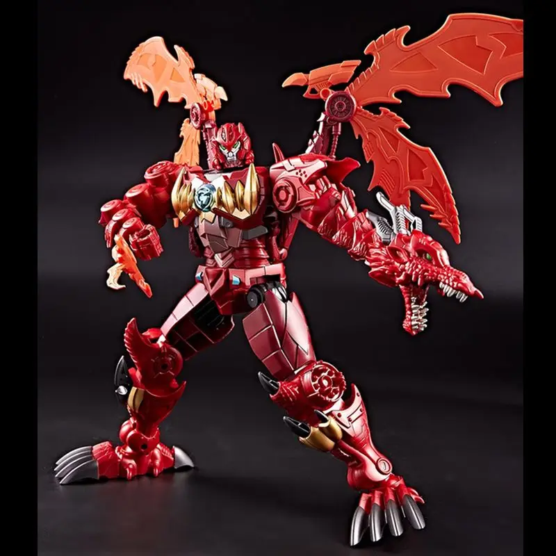 Robot transformador de 15 pulgadas/dos formas, figura de acción de Dragon Warrior, juguetes para coleccionar y ocio, juguetes para niños, vacaciones, regalos de cumpleaños