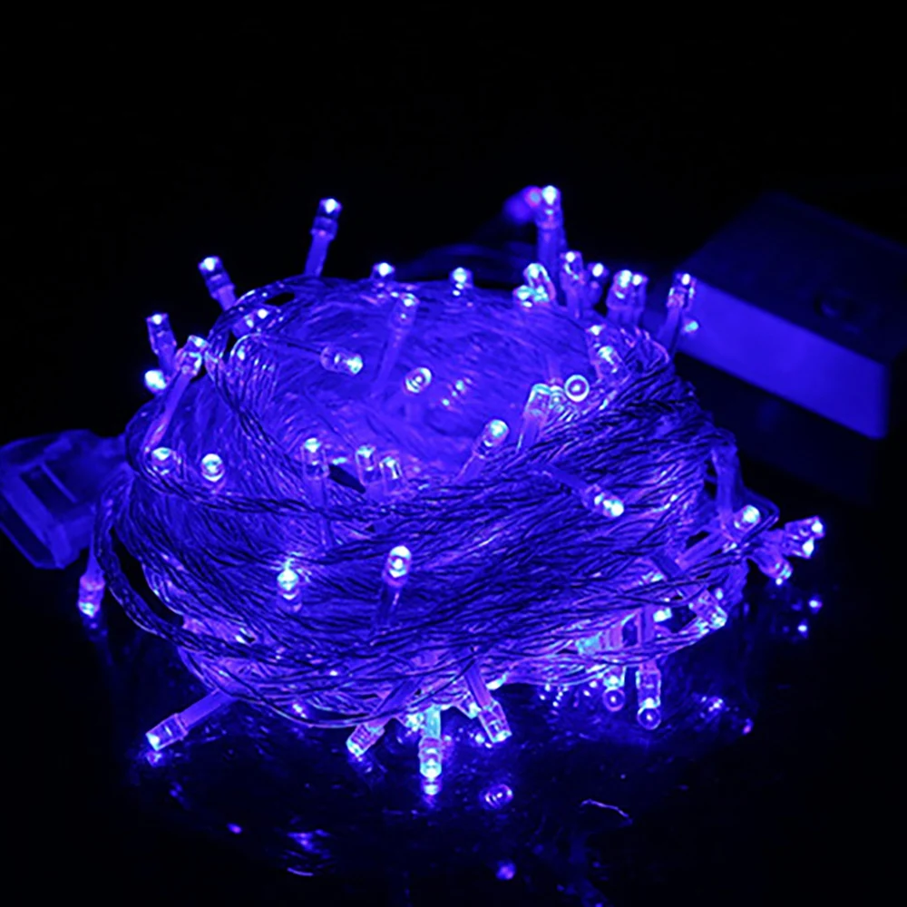 220V 10 Meter 100 Light String LED Colorful Lights String Lights EU Plug