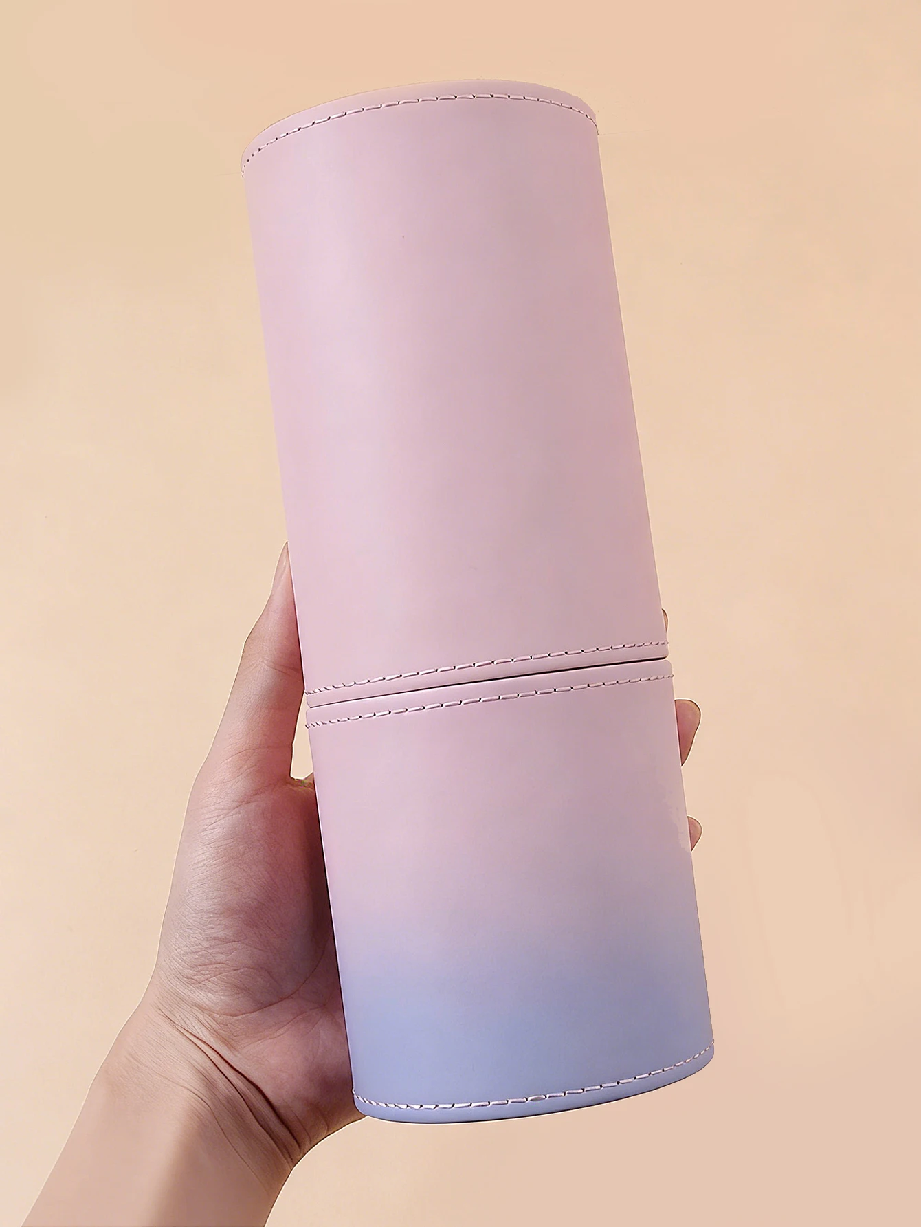 1 pz contenitore portaoggetti portatile per secchiello per pennelli per trucco multicolore Secchio per pennelli antipolvere con coperchio portapenne da tavolo