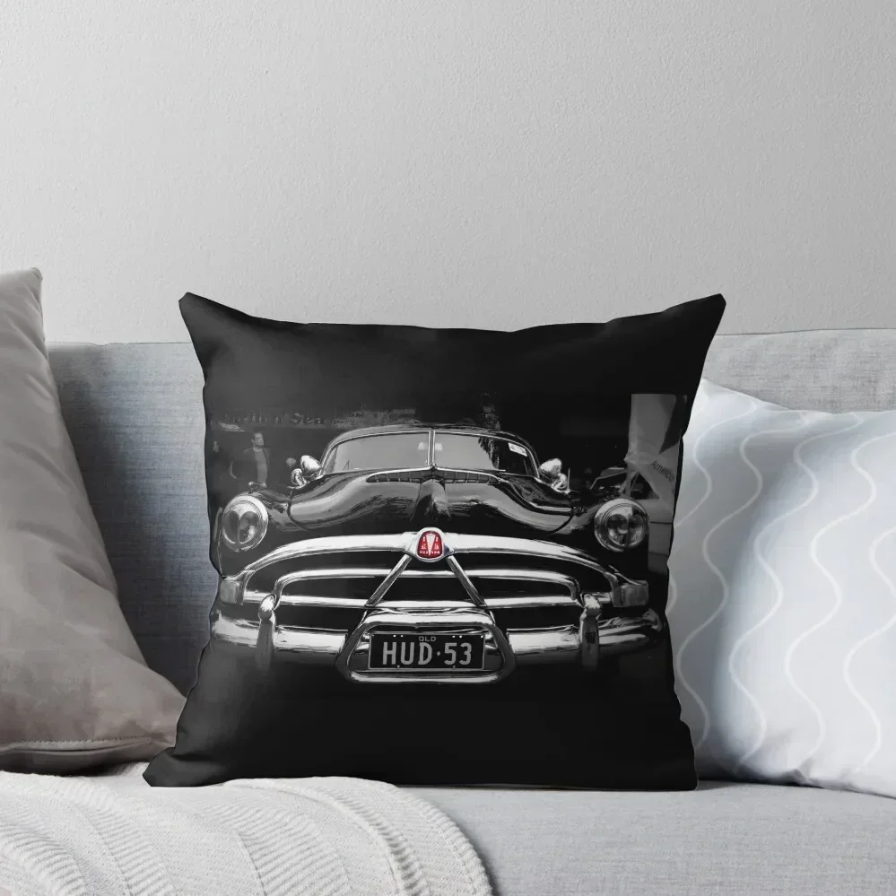 Vintage Car - Hudson Hornet Throw Pillow christmas pillow case Couch Cushions pillow cover luxury luxury decor