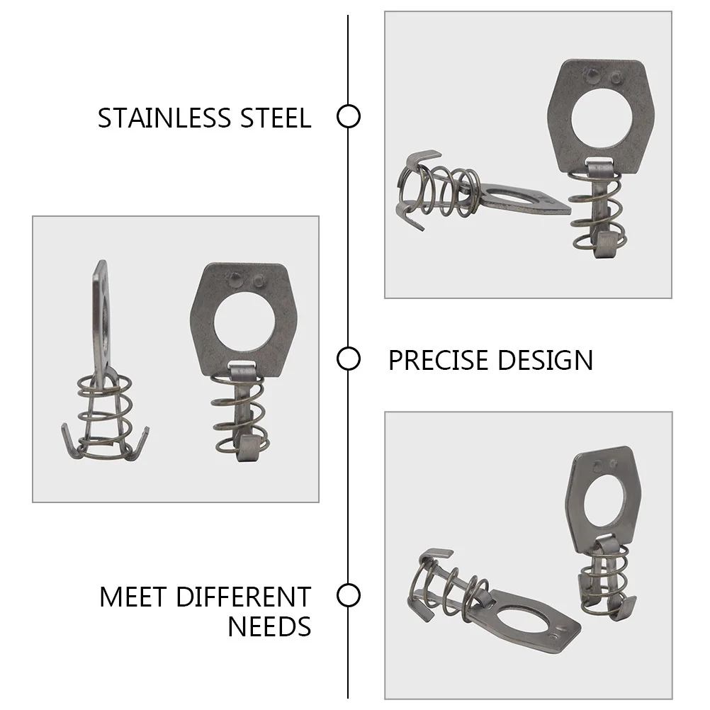 

2pcs RV Water Heater Door Lock Latch Cam Lock Metal Parts for Trailer Accessories Spring Loaded Fastener