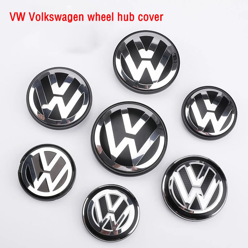 100pcs ABS 56mm/65mm/66mm Car Styling Wheel Center Cap Hub Covers Badge Accessories For VW Volkswagen Golf 6CD601171 5G0601171