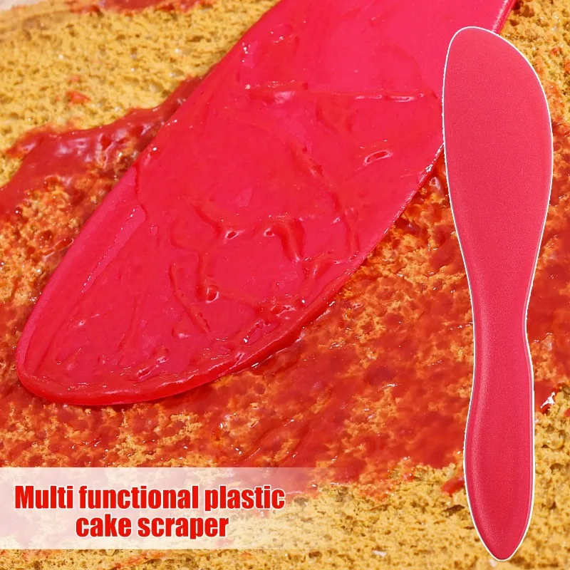 Kitchen Plastic Cream Scraper Butter Cake Spatula Stir Scraper Brush Dessert Knife Cream Bread Jam Wipe Tools Kitchen Gadgets