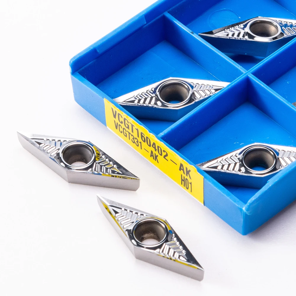 

VCGT110304 VCGT110308 VCGT160404 VCGT160408 AK Aluminum Copper Inserts Internal Turning Tool CNC Lathe Tools High Quality