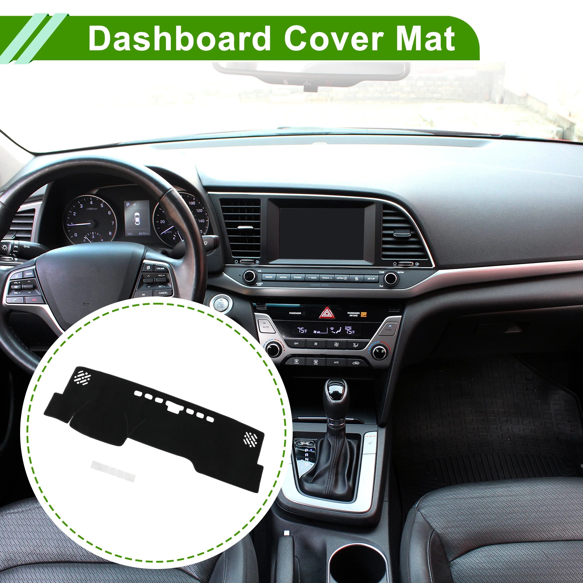 UXCELL Dash Cover for Toyota Camry Le Se 2025-2026 Dash Cover Mat Black 1 Pcs