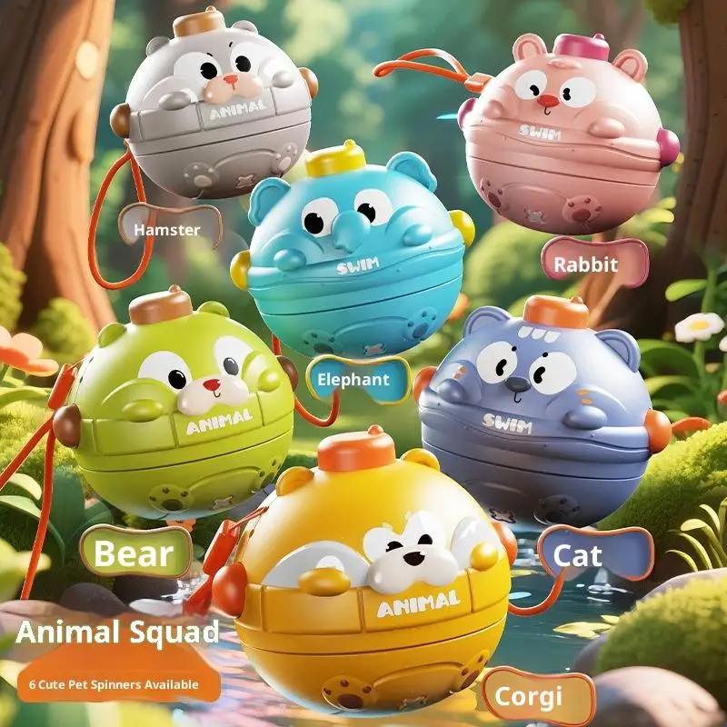 

Cartoon Animal Pet Pet Top Gyro Multicolor Hand Eye Coordinated Toy Plastic Parent- Interaction Pressing Toy Game