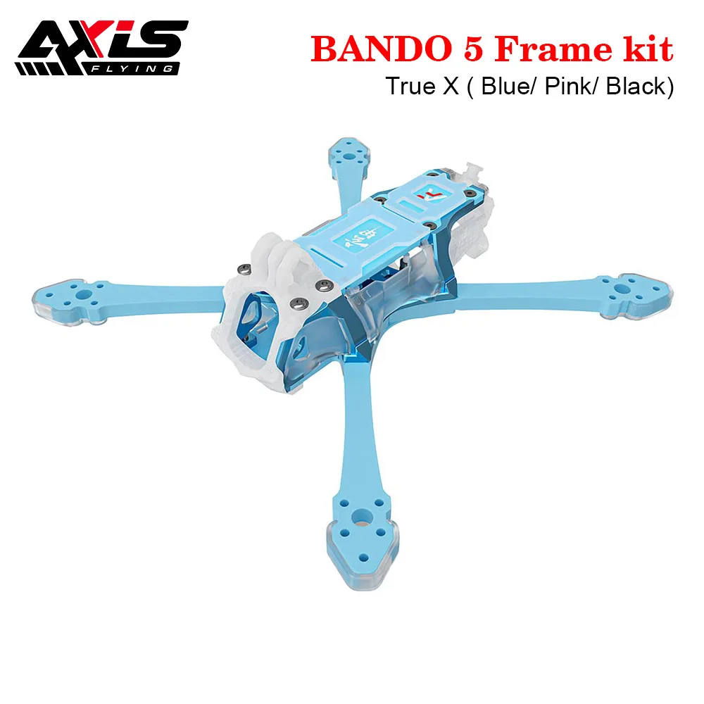 Axisflying BANDO 5 Frame kit True X 230mm Wheelbase T700 Carbon 7mmArm Compatible 5.1inch Propeller for RC FPV Drone