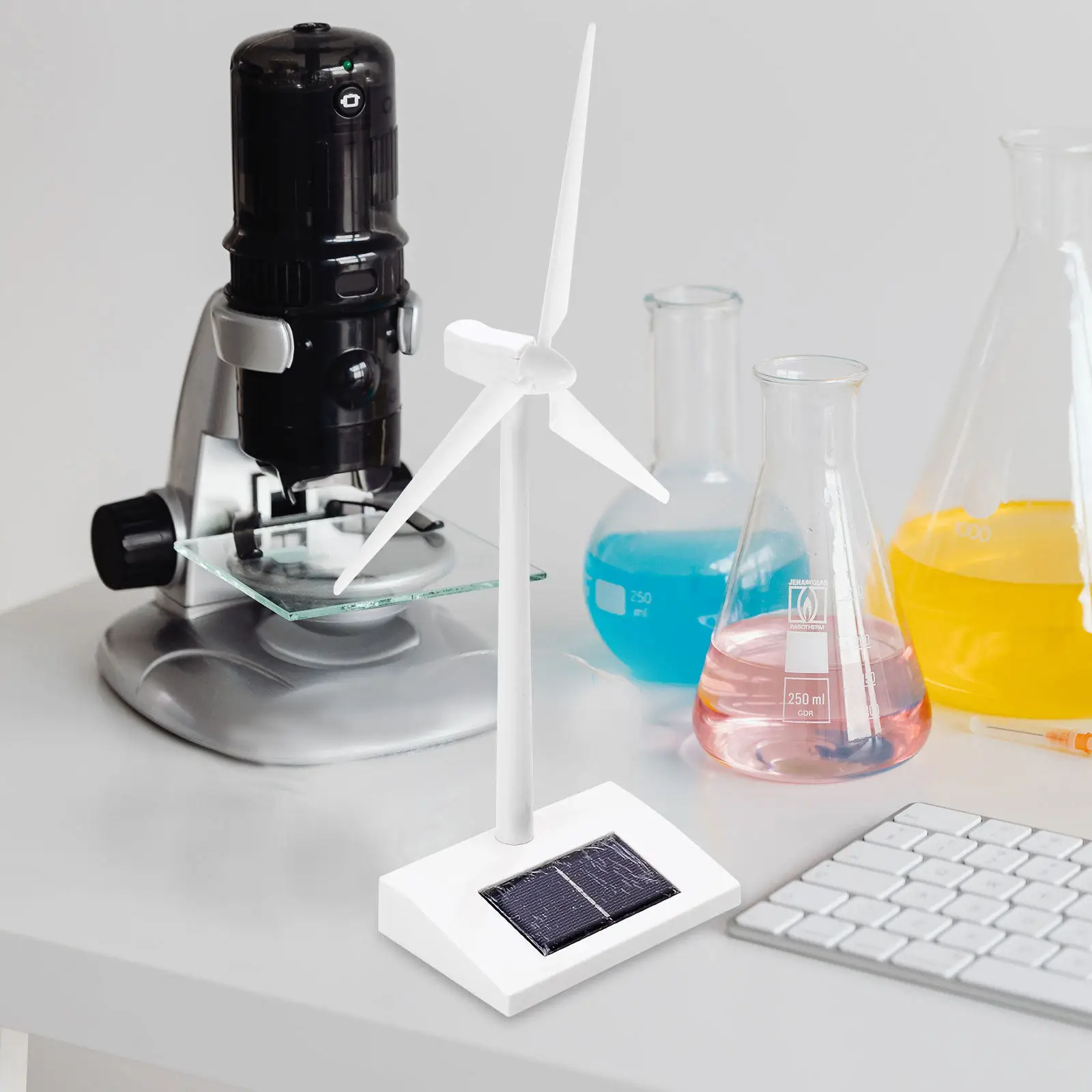 

Набор для сборки солнечной ветряной мельницы: комплект аксессуаров для научного эксперимента, развивающие детали для детей, модель ветряной мельницы