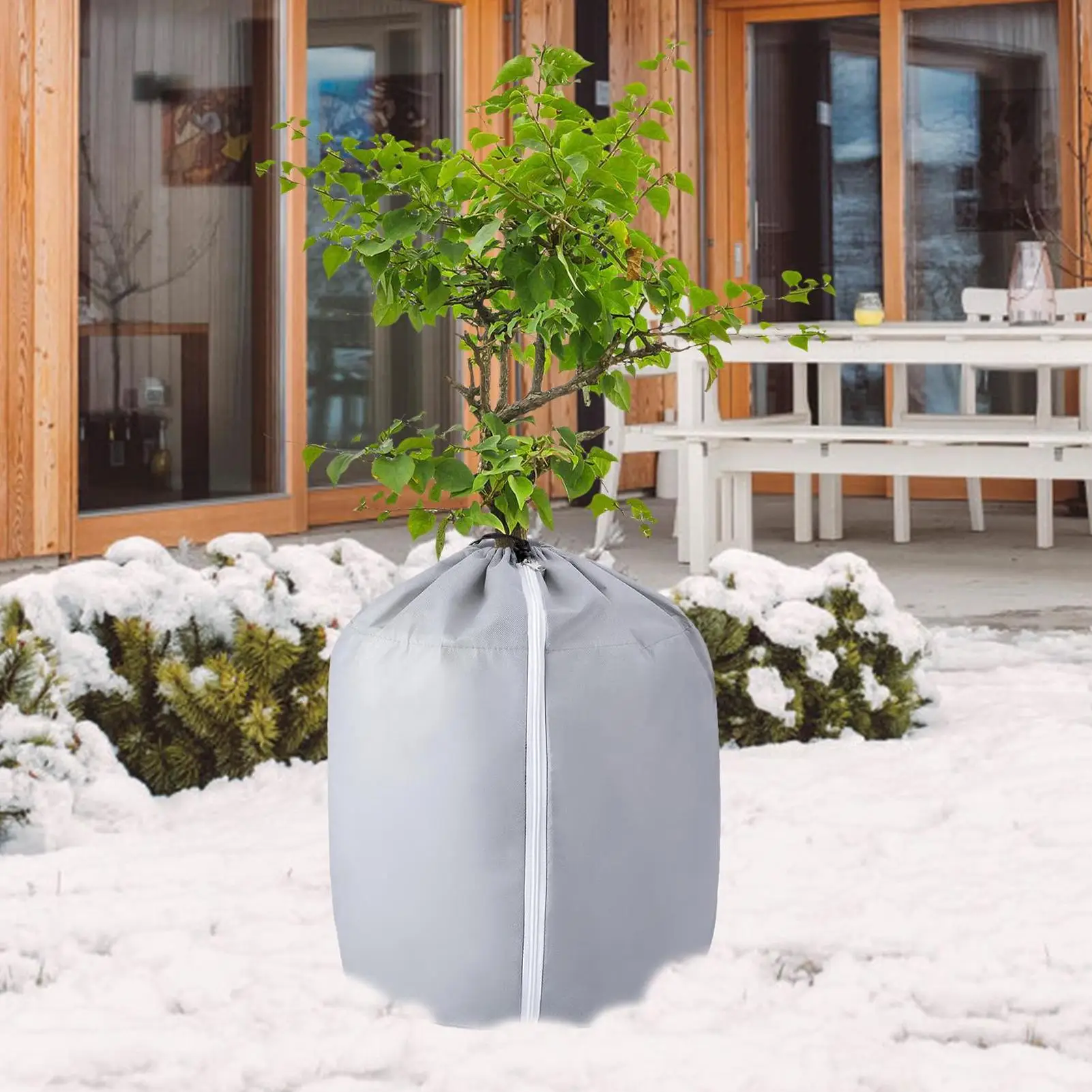 Flower Pot Protection Bag Warm Reusable Winter Flower Pot Insulation Cover Planter Supplies for Lawn Patio Landscaping & Garden