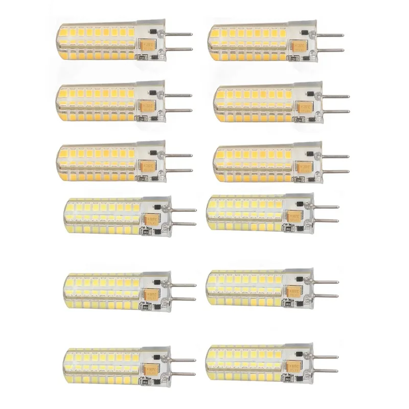 

Easy to install LED corn light bulb with 72 LEDs for ceiling fan light GY6.35 LED bulb 700lm 360 degree AC DC12V