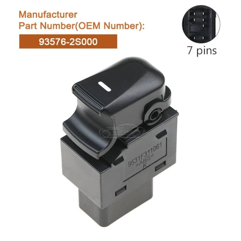 3PCS 935762S000 93576-2S000 Power Window Single Switch Car For Hyundai Tucson ix35 2010-2015 935712S000 93571-2S000