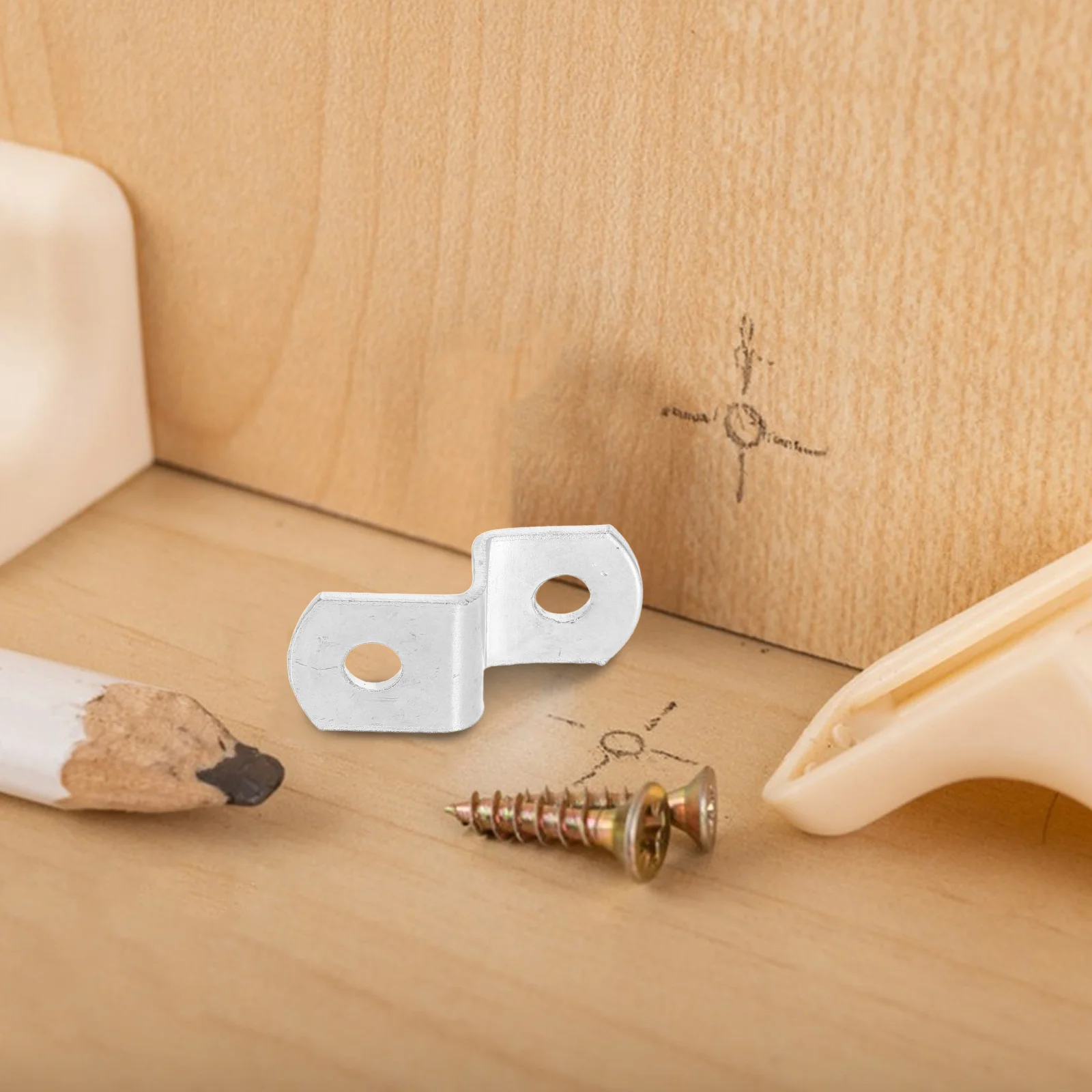 50 قطعة رمز الزاوية: مشابك الإطار المعدني على شكل Z لأدوات تأطير الصور ذات الفتحة المزدوجة ومشابك أجهزة تركيب الأعمال الفنية #5