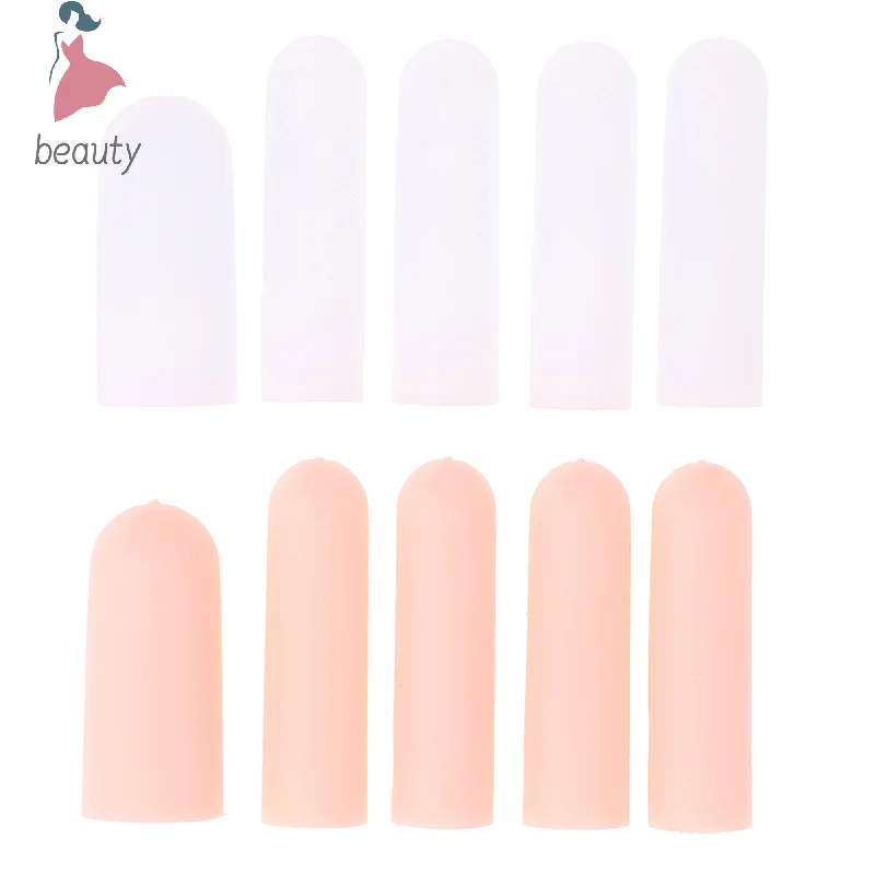 10 Pcs Silicone Finger Cot Gel Finger Protector Fingers Brace Support guanti per Feneral toe / finger protection