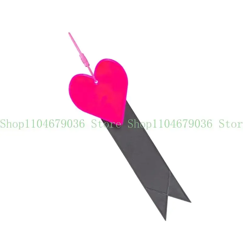 652F Cycling Safety Safety Love Heart Ribbon High Brightness Multifunction Pike Pike Pike Bike Strips