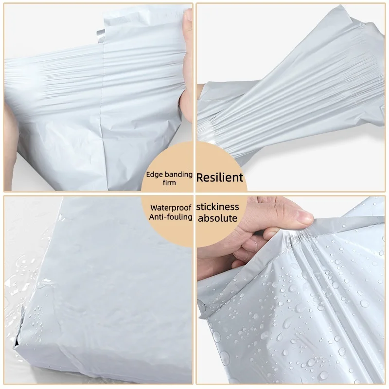 100Pcs Thickened Self Adhesive Sealed Packaging Bag Express Packaging Bag Waterproof Packing Bag Packaging Delivery Bag