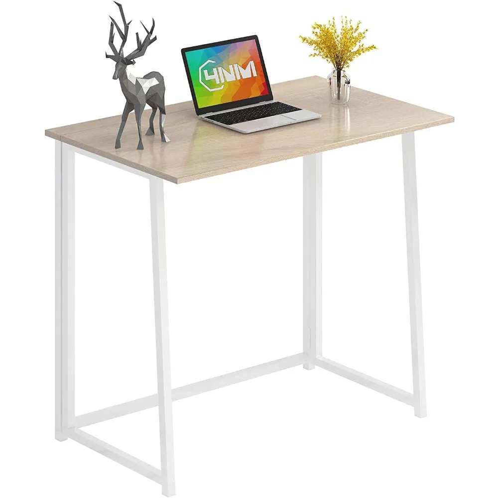 

Folding Desk, Simple Assembly Computer Desk, Study Writing Table for Small Space Offices/Home