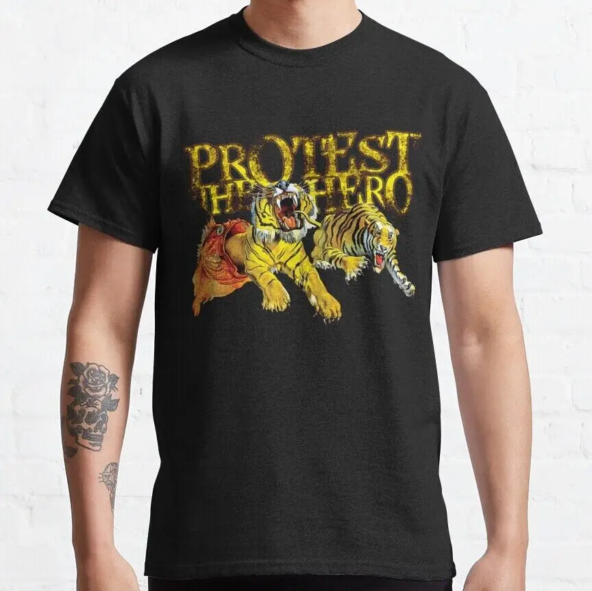 BEST TO BUY Dark Retro Protest The Hero Music Tiger S 5XL T Shirt