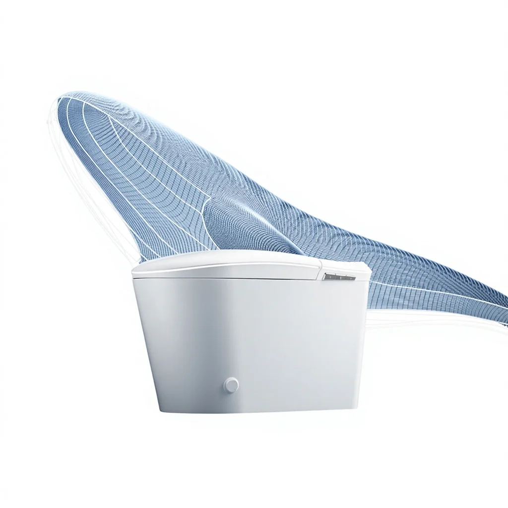 Inodoro Inteligente Moderno Integrado Automático para Baño, Montado en el Suelo, Sanitario Doméstico