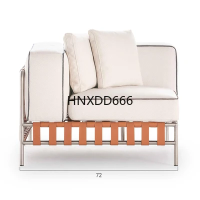 أريكة خارجية من الفولاذ المقاوم للصدأ، فناء من الخيزران، مجموعة طاولة قهوة للمطر والشمس #5