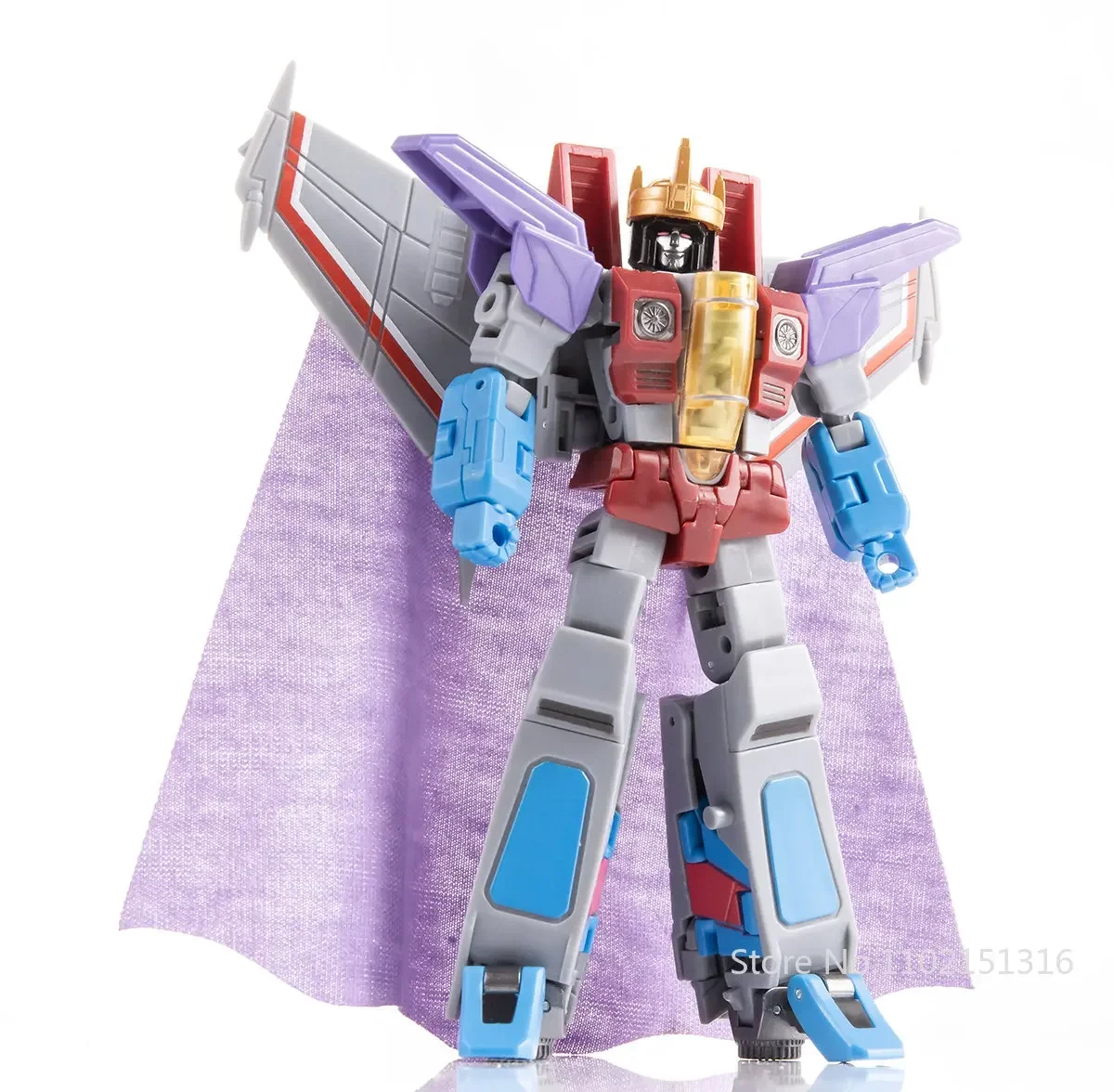 JINBAO Transformation FG-04 FG04 Starscream False Eperor Air Craft With Stand And Cape Crown Action Figure With Box