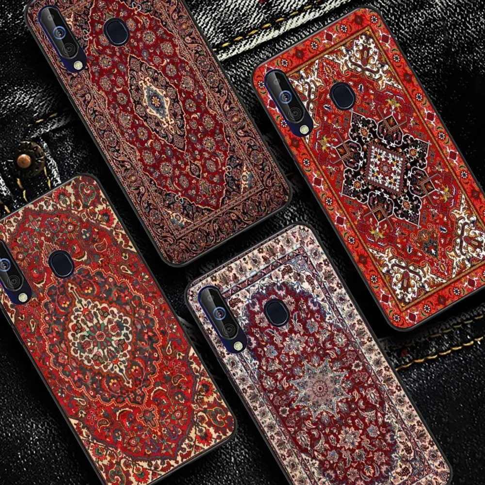 

Persian Carpet Floral Pattern Phone Case For Samsung A 10 11 12 13 20 21 22 30 31 32 40 51 52 53 70 71 72 73 91 13 Shell