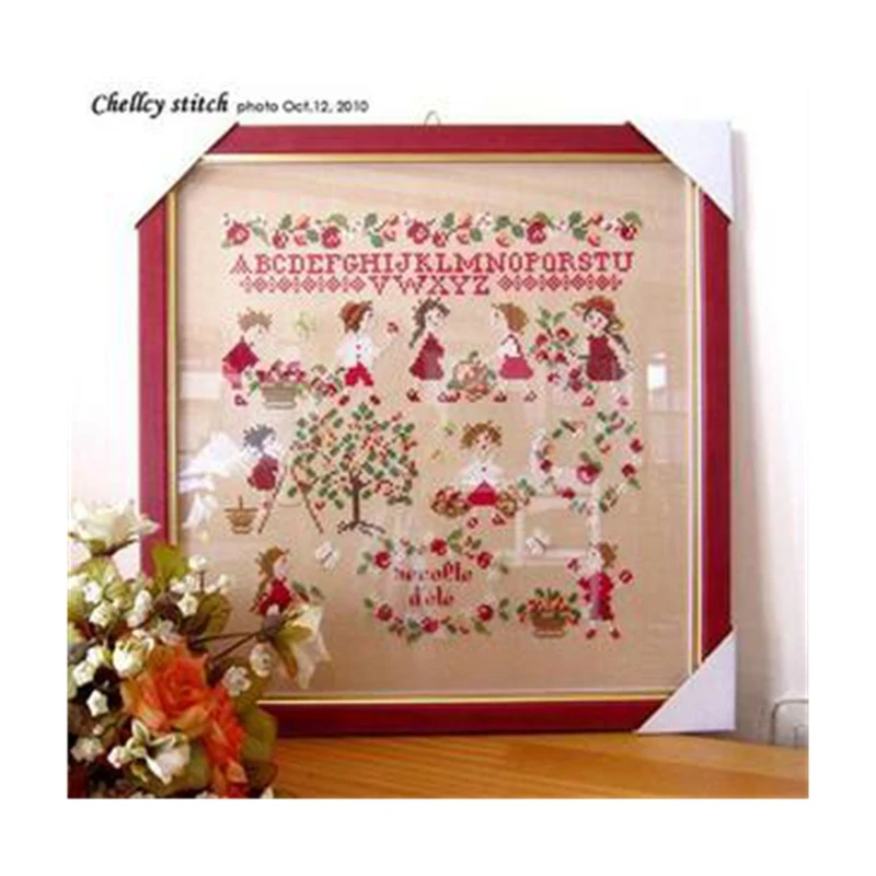 Cross Stitch Kit Magazine Style Harvest DIY Gift 18ct 14ct 11ct Precision Calico Embroidery Material Bag Home Hand