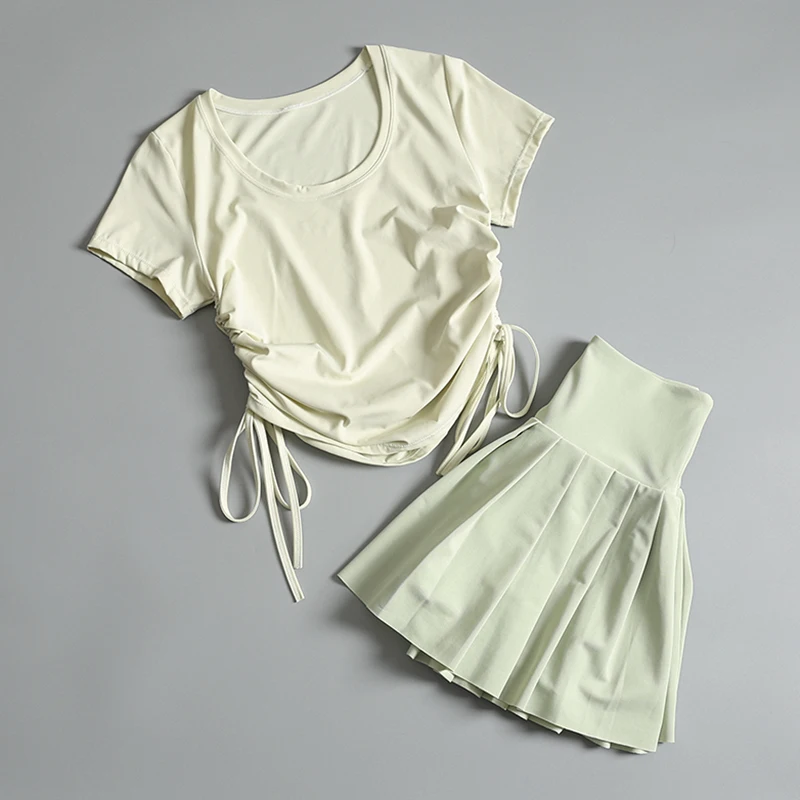 Traje deportivo de yoga para mujer en verano, hermoso, delgado y de cintura alta, delgado y transpirable, profesional, para correr y fitness