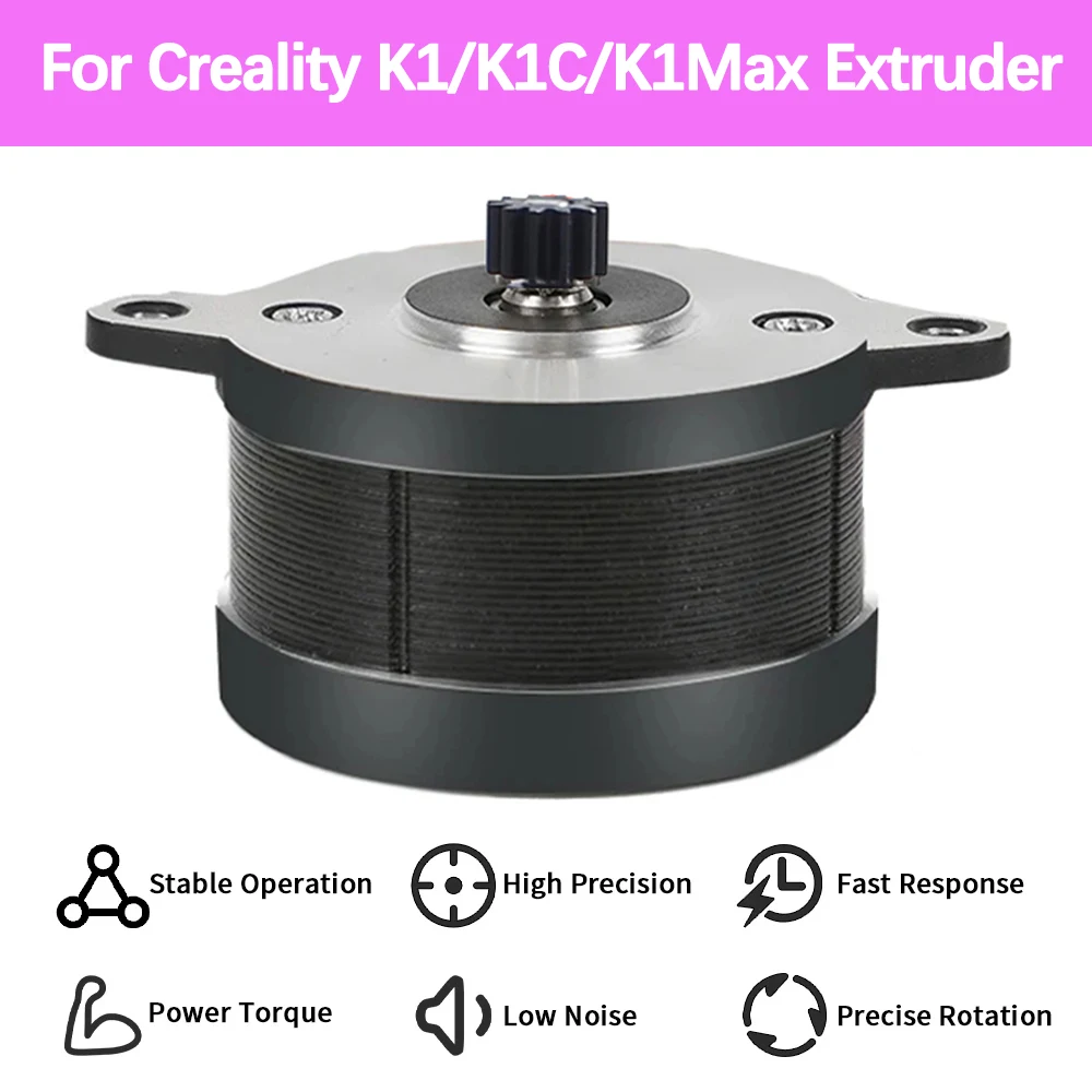

Шаговый двигатель Nema14 для экструдера Creality K1/K1C/K1 Max с комплектом экструзионного механизма двигателя 36, круглый двигатель, детали 3D-принтера