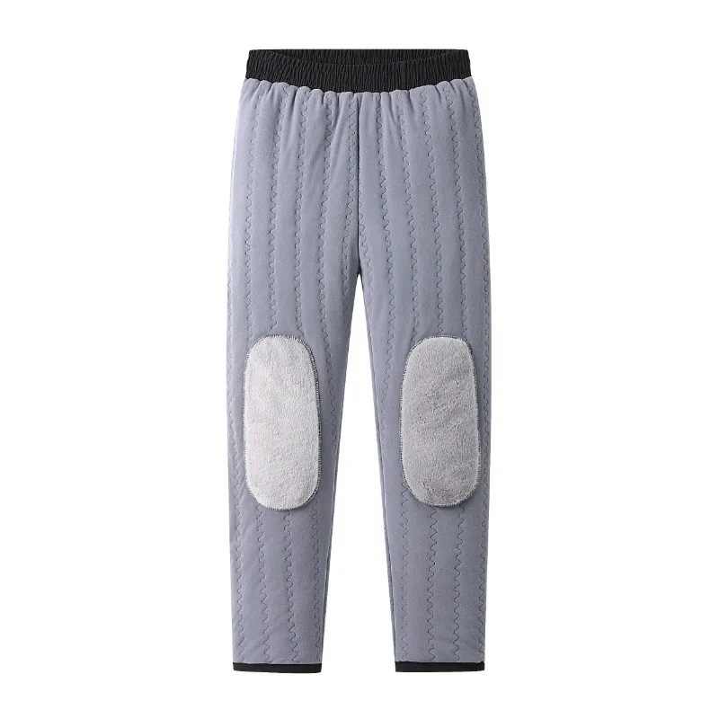 Mens Thick Winter Thermal Warm Joggers Pants Insulated Fleece Clothing with Pockets for Cold Weather, Ideal for Work Casual view 5