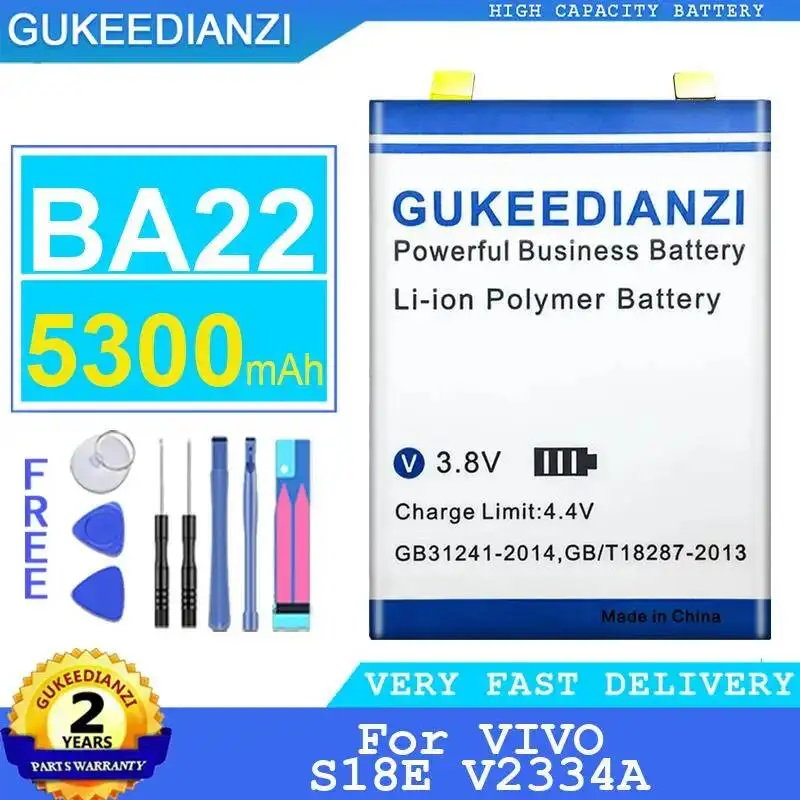 

Long Lasting BA22 5300Mah For Vivo S18E V2334A Mobile Phone Battery High Capacity