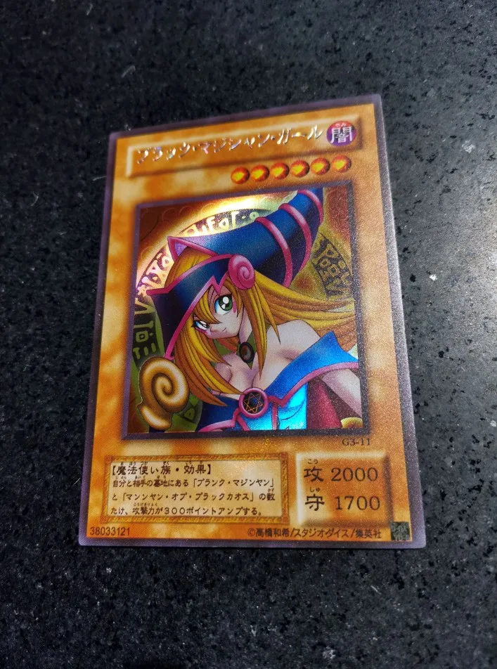 1 Stück/Set Diy Yu-Gi-Oh! Black Magician Girl Self Control Collect Signature Trading Flash Card Anime Cartoon Geschenkspielzeug