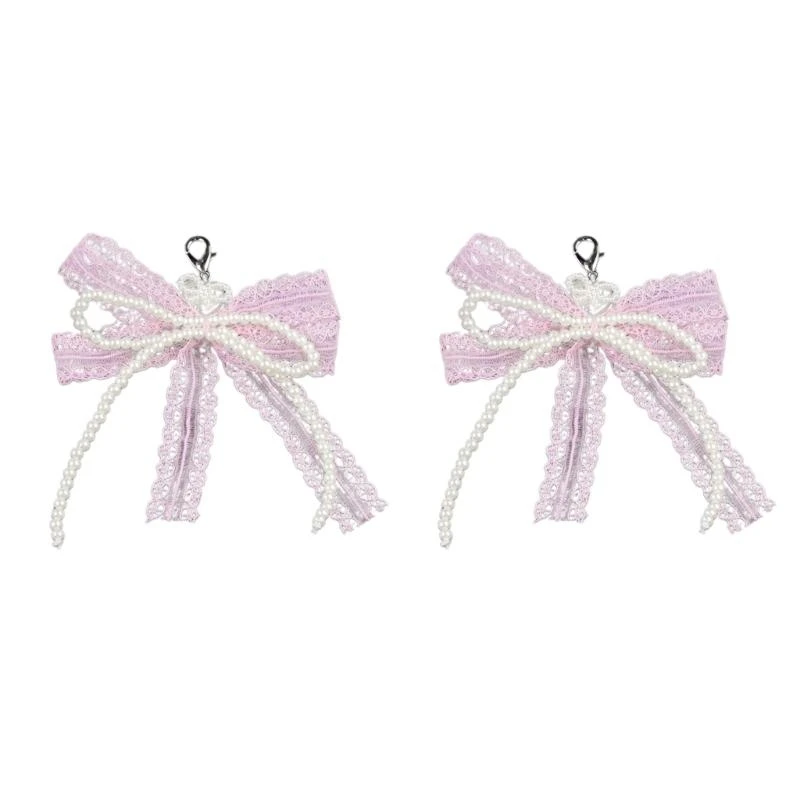 

Q39C Adjustable Shoe Charm Accessory Lace Bowknot And Shimmering Artificial Pearls Shoelaces Flower Buckles Accessories