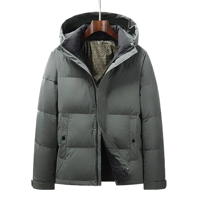 BATMO 2023 new arrival winter high quality 85% white duck down hooded jackets men,waterproof coat men 23127