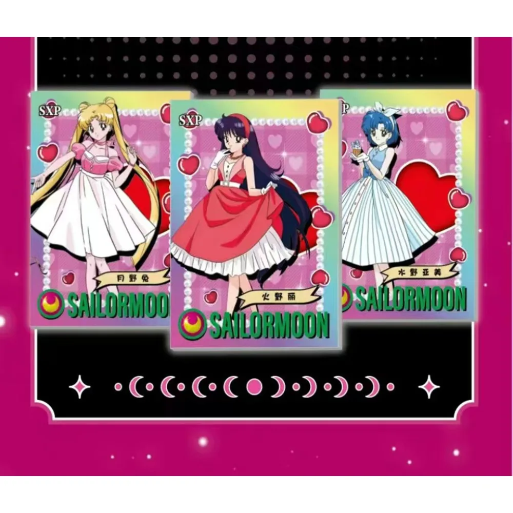 Tarjeta de colección Sailor Moon, batalla mágica, chica, protagonista de Anime, fondo de estrella, serie de tarjetas, regalos creativos favoritos para fanáticos, juguetes