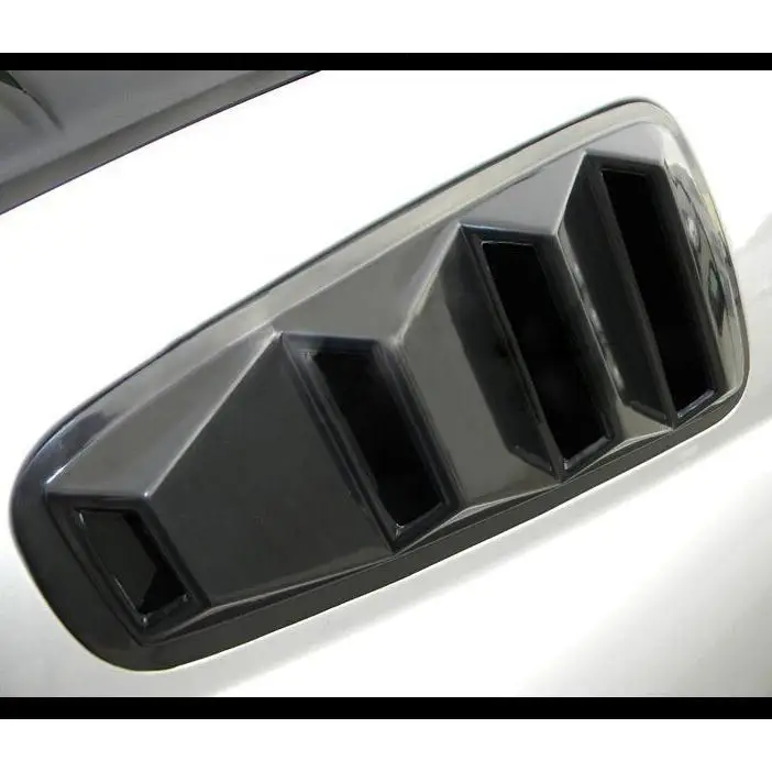 For Ford Mustang 2005 2006 2007 2008 2009 2010 2011 2012 2013 2014 1 Pair 1/4 Quarter Side Window Louvers Scoop Cover Vent